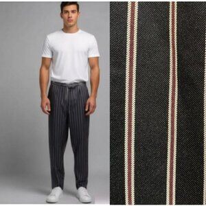 Loom Relax Fit Pants Black stripes slacks Size 36